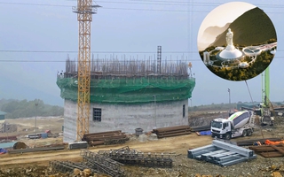 Khối chân đế tượng phật cao nhất thế giới dần thành hình