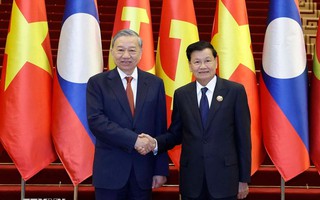 Tổng Bí thư Tô Lâm gửi thư mừng Tổng Bí thư Thongloun Sisoulith