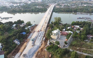 Hình ảnh tuyến đường trục trung tâm qua siêu phường ở Đồng Nai sắp thông xe