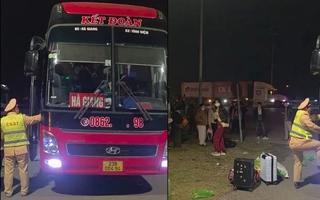 Xe khách 41 chỗ "nhồi" 72 người, chủ xe và tài xế bị phạt gần 200 triệu đồng