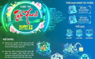 Cuộc thi "Tết xanh" nhận bài dự thi đến hết mùng 6 Tết