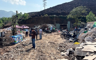 Đà Nẵng: Phát hiện bãi tập kết chất thải không phép ở Bà Nà