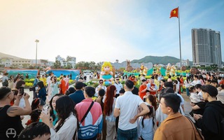 Đổ xô check-in linh vật ngựa “mặt cộc” gây bão mạng ở phố biển Quy Nhơn