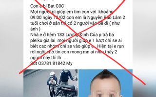 Xác minh thông tin bắt cóc bé 2 tuổi ở Gia Lai