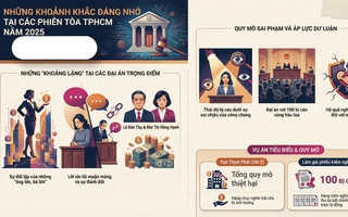 Những khoảnh khắc đáng nhớ về các phiên tòa  gây chú ý trong năm 2025