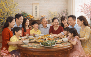 Tết Việt với gia đình nhiều thế hệ