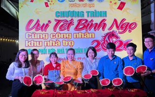 Ấm lòng người lao động đón Tết ở nhà trọ