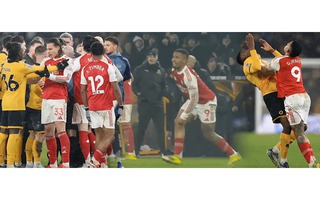 Cận cảnh màn xô xát hỗn loạn khi Wolves hoà kịch tính Arsenal