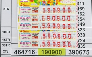 Sáng mùng 5 Tết, bất ngờ với 3 giải độc đắc của xổ số miền Nam