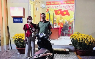 Công an TPHCM nhanh chóng tìm lại xe máy cho một cô gái