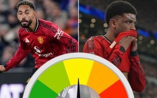 Dàn sao Man United nhận "điểm số tệ” dù thắng Everton