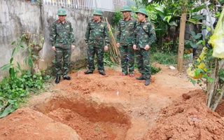 Quảng Trị: Phát hiện hài cốt liệt sĩ an táng trong hòm đạn