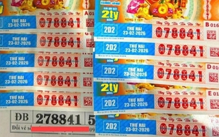 Xổ số miền Nam ngày 26-2: Đại lý đang truy tìm người trúng độc đắc 32 tờ vé số TPHCM