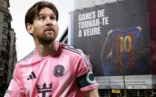 Hình ảnh Messi bị lạm dụng "không phép" ở cuộc tranh cử Chủ tịch Barca