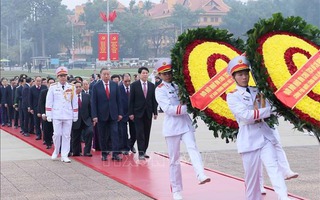Lãnh đạo Đảng, Nhà nước viếng Chủ tịch Hồ Chí Minh nhân kỷ niệm 96 năm Ngày thành lập Đảng