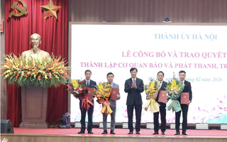 Công bố thành lập Cơ quan Báo và Phát thanh Truyền hình Hà Nội
