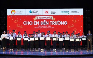 350 suất học bổng tiếp sức học sinh vượt khó tại Đồng Nai