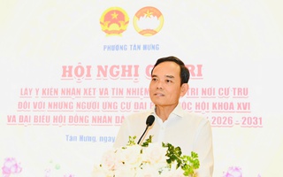 Cử tri tín nhiệm 100%, giới thiệu ông Trần Lưu Quang ứng cử đại biểu Quốc hội
