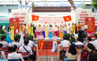 Phường Diên Hồng tổ chức ngày hội, kêu gọi người dân "Đồng lòng bầu cử"