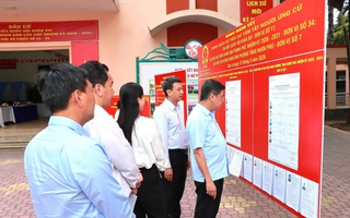 Kiểm tra công tác chuẩn bị, phục vụ bầu cử ở các phường Tăng Nhơn Phú, Bình Trưng và Phước Long