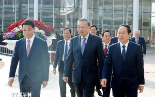 Những hình ảnh Tổng Bí thư Tô Lâm làm việc với Ban Chấp hành Đảng bộ TP Hải Phòng