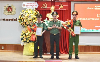 Công bố quyết định bổ nhiệm Thủ trưởng Cơ quan ANĐT và Thủ trưởng Cơ quan CSĐT Công an TPHCM