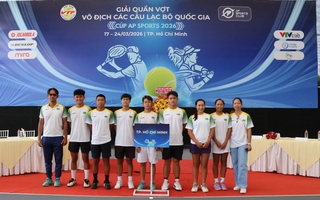 Gần 100 tay vợt tranh tài tại Giải Quần vợt Vô địch các CLB Quốc gia