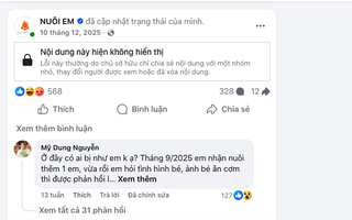 Facebook ông Hoàng Hoa Trung biến mất, dự án "Nuôi em" lại "nóng" 