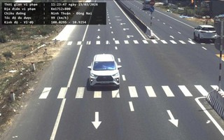 Vi phạm tốc độ, hàng loạt ô tô bị "dính" camera phạt nguội trên Quốc Lộ 1