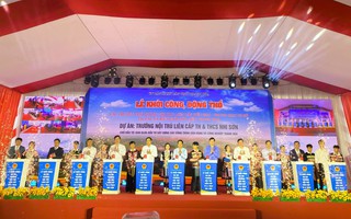 Thanh Hóa đồng loạt khởi công 10 trường nội trú liên cấp