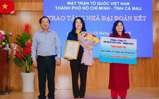 Saigontourist Group trao tặng kinh phí xây dựng 2 căn nhà Đại đoàn kết tại tỉnh Cà Mau