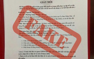 Cẩn trọng khi nhận được "Giấy mời" lạ ở Đà Lạt