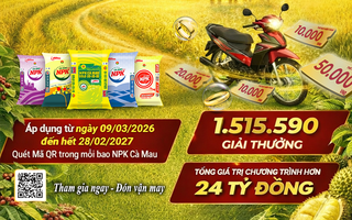 Phân Bón Cà Mau khởi động chương trình "Mùa Vàng Thắng Lớn 2026"