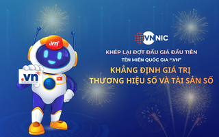 Đấu giá tên miền ".vn" lần đầu, giá cao nhất lên tới 1,584 tỉ đồng