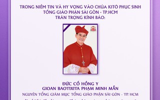 Thánh lễ an táng Đức cố Hồng y Gioan Baotixita Phạm Minh Mẫn không nhận vòng hoa