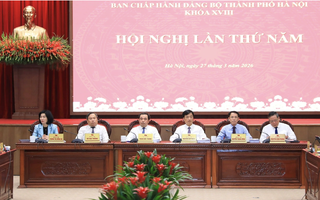 Bộ trưởng Bộ Nông nghiệp và Môi trường Trần Đức Thắng dự hội nghị bàn về phát triển Thủ đô