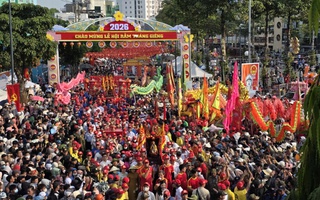 Hình ảnh rước Cộ Bà vào ngày rằm tháng giêng tại Chùa Bà Bình Dương