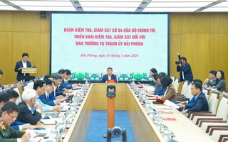 Công bố quyết định kiểm tra, giám sát đối với Ban Thường vụ Thành ủy Hải Phòng