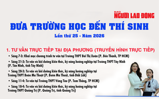 "Đưa trường học đến thí sinh" lần thứ 25 - năm 2026: Tư vấn, hướng nghiệp toàn diện
