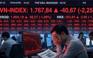 Thứ sáu "giông bão", VN-Index bốc hơi hơn 40 điểm