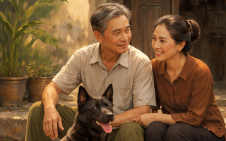 Chú chó hiểu chuyện