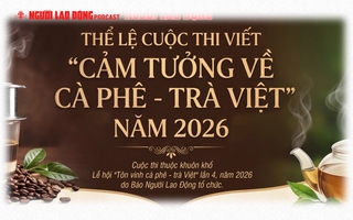 Mời tham gia cuộc thi "Cảm tưởng về cà phê - trà Việt" do Báo Người Lao Động tổ chức