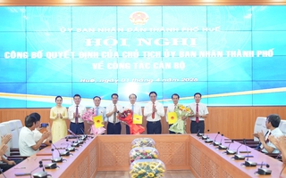 Hai Phó Chủ tịch UBND TP Huế được điều động giữ chức vụ mới