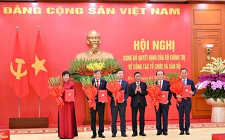 Công bố quyết định của Bộ Chính trị về tổ chức và lãnh đạo VTV, VOV, TTXVN và hai Viện Hàn lâm