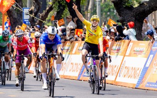 Cuộc đua xe đạp Cúp truyền hình TPHCM 2026: Marchuk Dzianis thắng chặng lần 4, giữ Áo vàng - Áo xanh