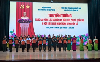 Nâng cao năng lực, bảo đảm an toàn cho phụ nữ Quân đội trong kỷ nguyên số