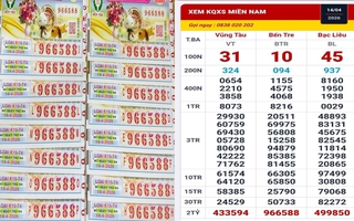 Sáng 15-4, xuất hiện 160 vé xổ số miền Nam trúng độc đắc và an ủi