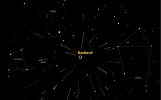 Một trận mưa sao băng mới vừa trút xuống Trái Đất