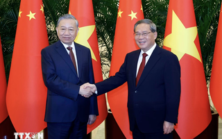 Tổng Bí thư, Chủ tịch nước Tô Lâm hội kiến Thủ tướng Trung Quốc Lý Cường