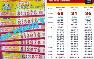 Chiều 16-4, nhiều người ở TPHCM, Tây Ninh và An Giang trúng xổ số miền Nam